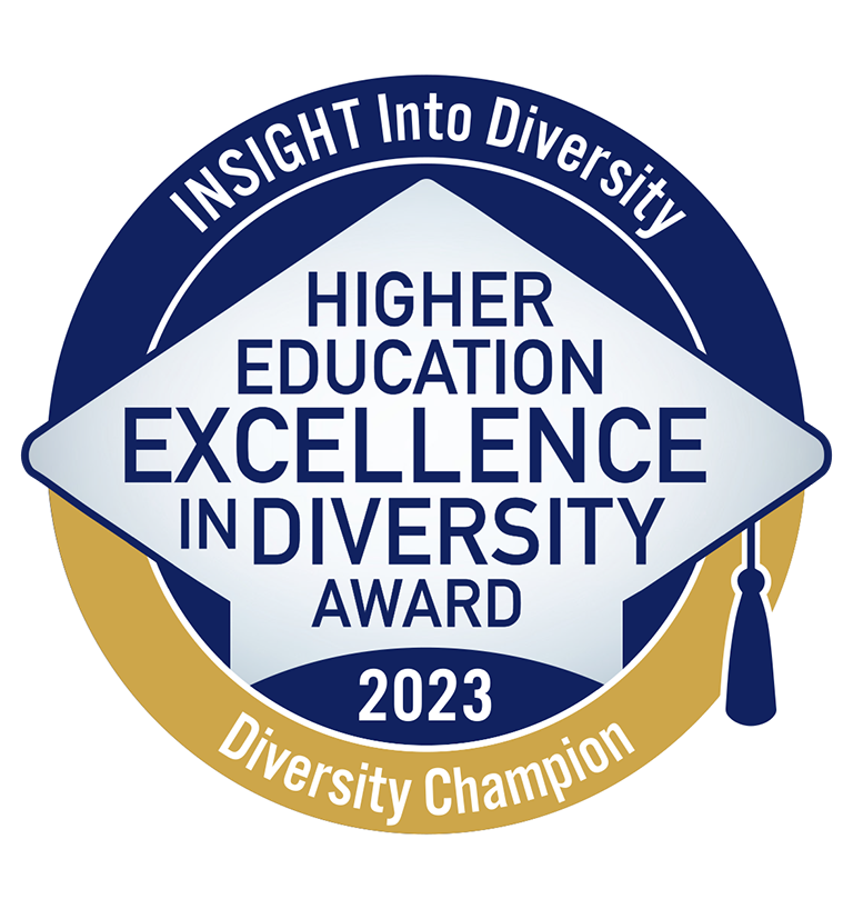 Insight into Diversity Higher Education Excellence in Diversity Award 2023 Diversity Champion Badge